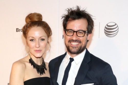 Jennifer Ferrin with her husband Zachary Bliss